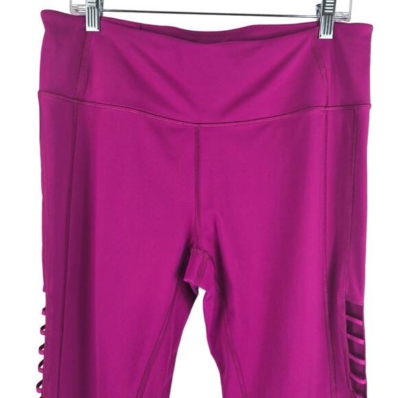 Victoria Secret Sport Knockout Slatted Side Pink Athletic Athleisure Legging XL - Picture 2 of 9
